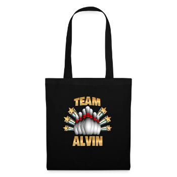 Bowling Alvin - Stoffbeutel - Schwarz - Vorne