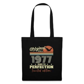 Original 1977 cadeau anniversaire 1945 rétro 1977 - Sac en tissu - noir - Devant