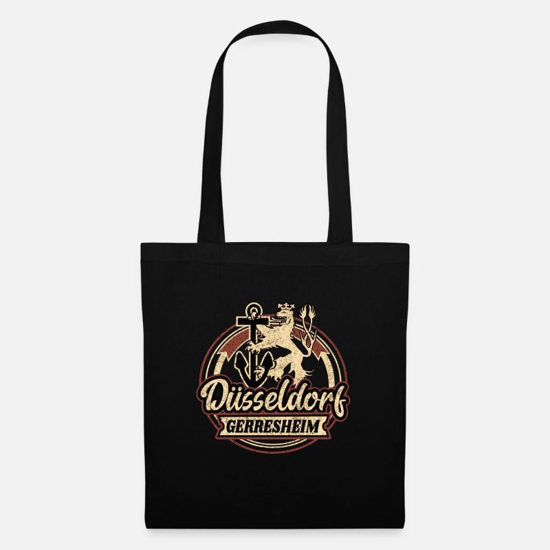 Gerresheim Logo Düsseldorf Retro - Stoffbeutel - Schwarz