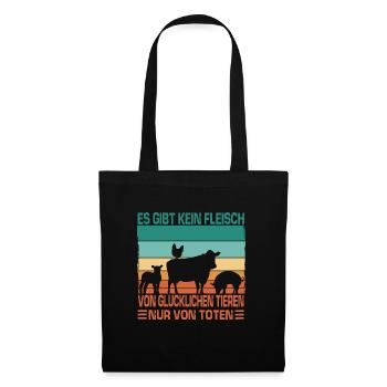 Protection du Climat Des Amis de la Nature Vegan Eco Organic Pro Vegan - Sac en tissu - noir - Devant