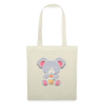 Bubble Milk Tea Koala Boire Boba Milk Tea - Sac en tissu - nature - Devant