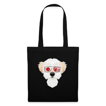 Lunettes de soleil Maltese Japan I drapeau japonais - Sac en tissu - noir - Devant