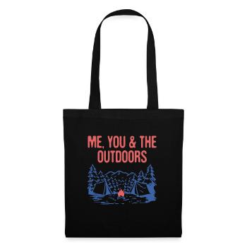 Me You & the Outdoors Camping Couples Camper - Sac en tissu - noir - Devant
