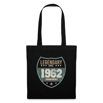 anniversaire 1962 legendaire 60 ans - Sac en tissu - noir - Devant
