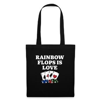 Rainbow Flops est Love Gambler Poker Gambling - Sac en tissu - noir - Devant
