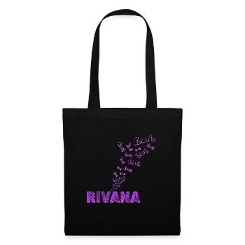 Spaßig Rivana - Stoffbeutel - Schwarz - Vorne