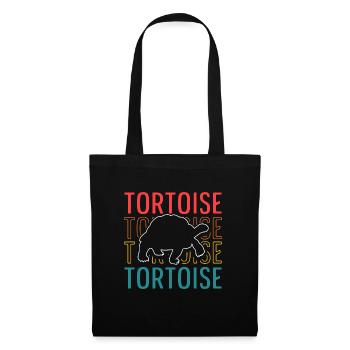 Vintage Tortoise Turtle Reptile Retro - Tote Bag - black - Front