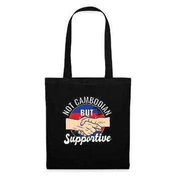 Pas cambodgien mais un voyageur de campagne solidaire - Sac en tissu - noir - Devant