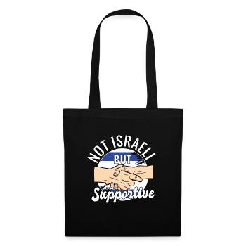Not Israeli But Supportive Country Traveler - Tote Bag - black - Front
