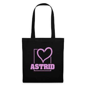 Astrid : Bachelorette - Sac en tissu - noir - Devant