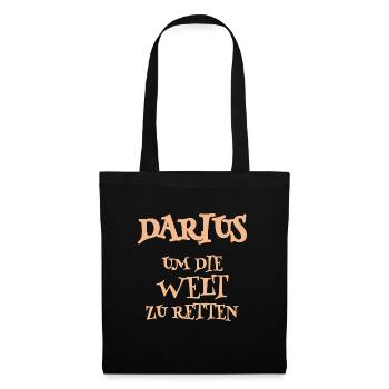 Darius - Sac en tissu - noir - Devant
