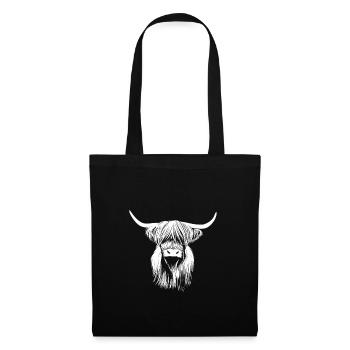Highland Cattle Majestic View Nature - Tote Bag - black - Front