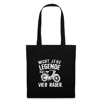 Not every legend has a four-wheeled moped - Tote Bag - black - Front