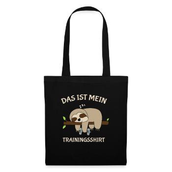 Chemise d’entraînement de paresseux - Sac en tissu - noir - Devant