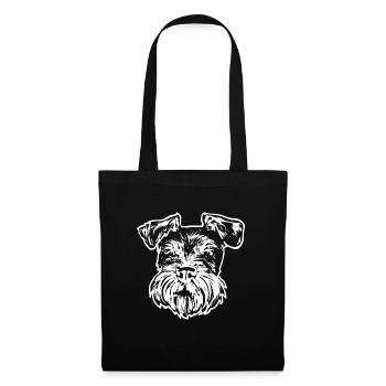 Miniature Schnauzer Dog Schnauzer - Tote Bag - black - Front