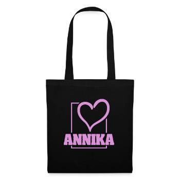Annika en tant que Bachelorette - Sac en tissu - noir - Devant