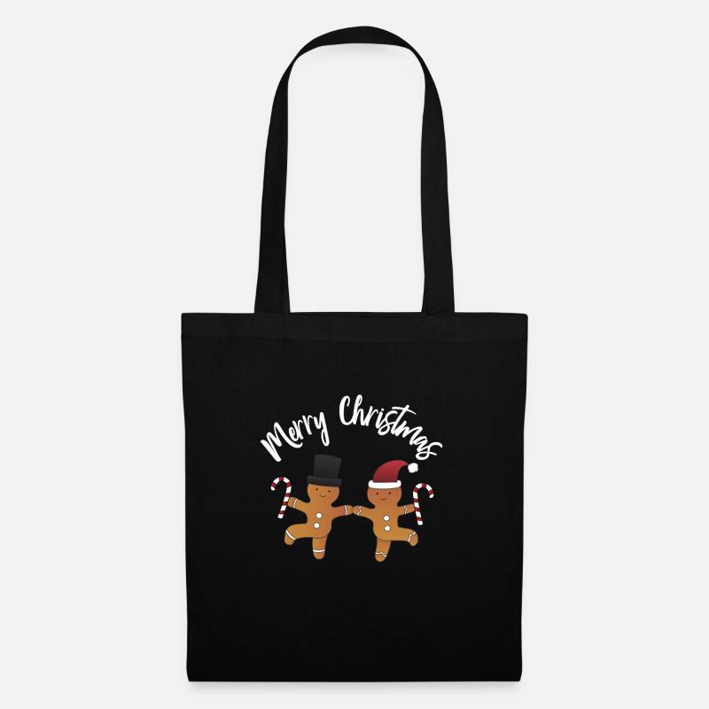 Weihnachten Kinder Weihnachtsgeschenke Backen - Stoffbeutel - Schwarz