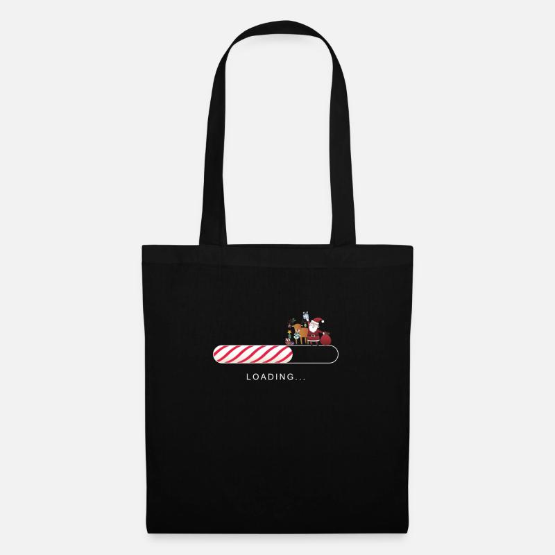Weihnachten Computer Nerd Geek Gamer Geschenk - Stoffbeutel - Schwarz