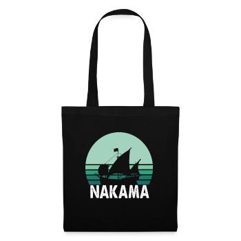 Nakama Pirate bateau anime - Sac en tissu - noir - Devant