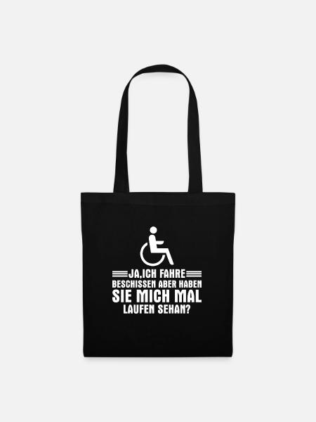 ja ich fahre beschissen aber haben sie - Stoffbeutel - Schwarz