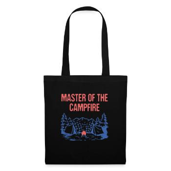 Master of the Campfire Camping Dad Camper Daddy - Stoffbeutel - Schwarz - Vorne
