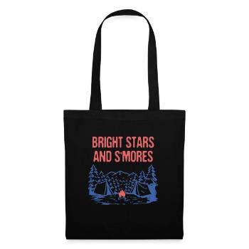 Bright Stars and S'mores Camping Friends Camper - Tote Bag - black - Front