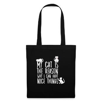 Cat Owner Motif Cats Fan Cat Owner - Tote Bag - black - Front