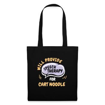 Fournir une orthophonie pour Cart Noodle Funny - Sac en tissu - noir - Devant