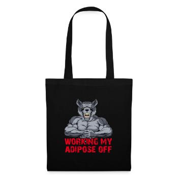 Musculation Musculation Renforcement musculaire Perte de graisse sans limite - Sac en tissu - noir - Devant