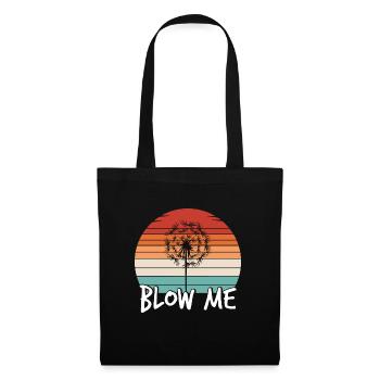 Blow me Dandelion puff ball flying seeds - Stoffbeutel - Schwarz - Vorne
