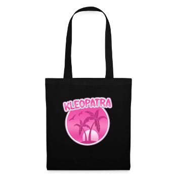 Cléopâtre en vacances - Sac en tissu - noir - Devant