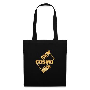 Geschenk für Cosmo - Stoffbeutel - Schwarz - Vorne