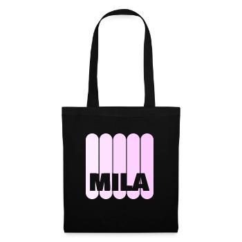 Mila - Stoffbeutel - Schwarz - Vorne