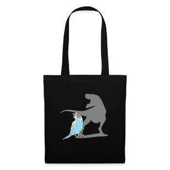 Budgerigar Perruche Oiseau Cadeau pour animaux de compagnie - Sac en tissu - noir - Devant