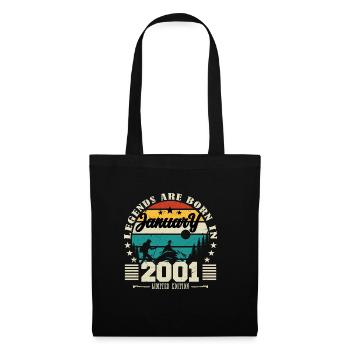 January 2001. Birthday gift January 2001. - Tote Bag - black - Front