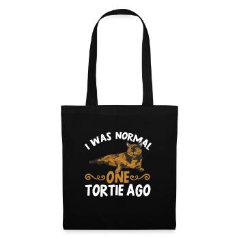 Schildpatt Katze Tortoiseshell Cat Tortie - Stoffbeutel - Schwarz - Vorne