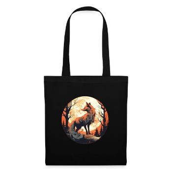 Fox Forest Moon Fable Mythical Fairy Tale - Tote Bag - black - Front