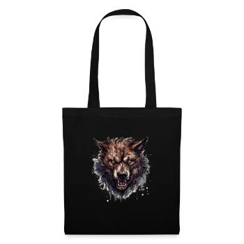 Dog Wolf Werewolf Cerberus Hellhound myth - Tote Bag - black - Front