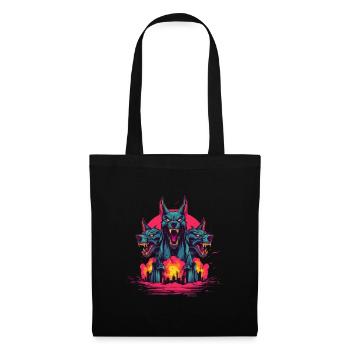 Dog Wolf Werewolf Cerberus Hellhound myth - Tote Bag - black - Front