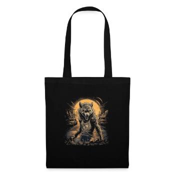 Dog Wolf Werewolf Cerberus Hellhound myth - Tote Bag - black - Front