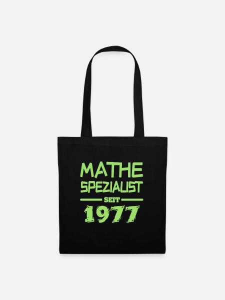 Mathespezialist 1977 - Stoffbeutel - Schwarz