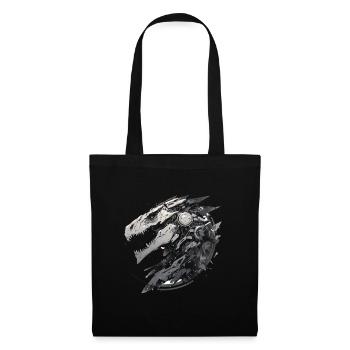 Mecha Animal : tigre, loup, renard, dinosaure, - Sac en tissu - noir - Devant