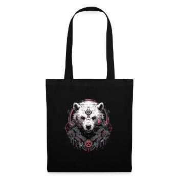 Mecha Animal Tiger Wolf Fox Dino Bear Cyborg - Tote Bag - black - Front