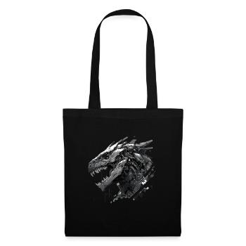 Mecha Animal : tigre, loup, renard, dinosaure, - Sac en tissu - noir - Devant