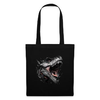 Mecha Animal : tigre, loup, renard, dinosaure, - Sac en tissu - noir - Devant