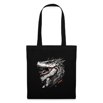 Mecha Animal : tigre, loup, renard, dinosaure, - Sac en tissu - noir - Devant