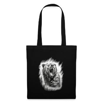 Fox Forest Moon Fable Mythical Fairy Tale - Tote Bag - black - Front