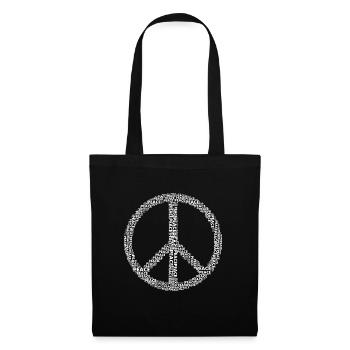 Peacezeichen - Stoffbeutel - Schwarz - Vorne
