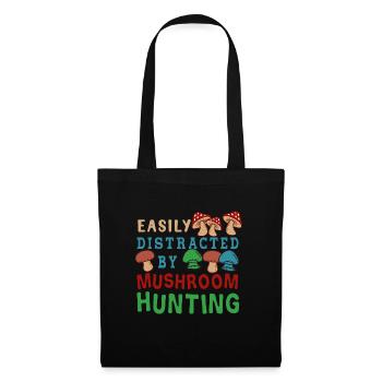 Distracted by Mushrooms Shiitake Mushroom Growing - Tote Bag - black - Front