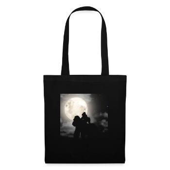 Gorilla Retro Vintage 80er Jahre Stil - Stoffbeutel - Schwarz - Vorne